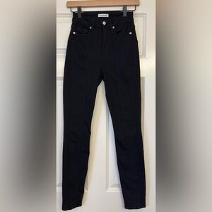 Good American Good Waist Black Jeans Size 00/24